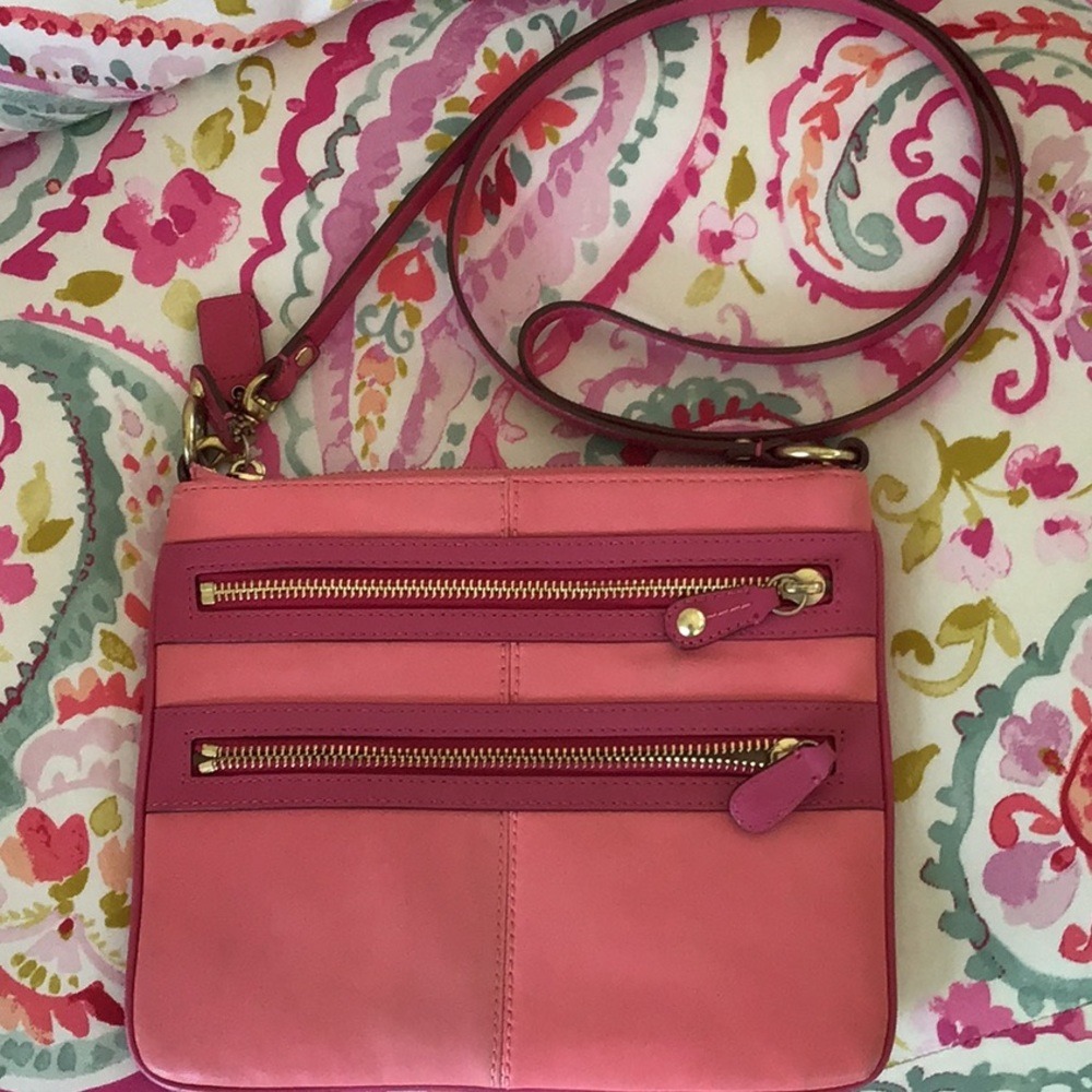 Coach Crossbody Pink Leather Bag